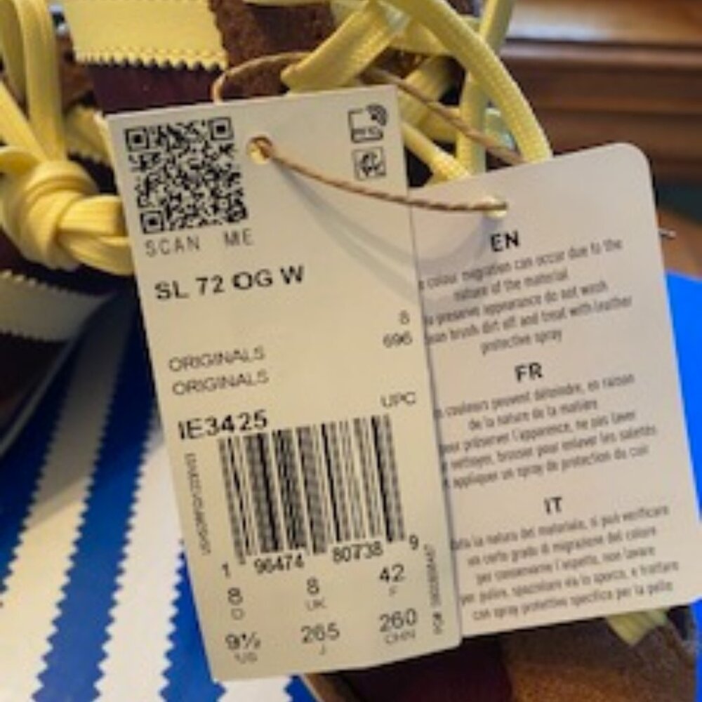 SL72 OG Women's Adidas Tennis Shoes - Picture 5 of 6